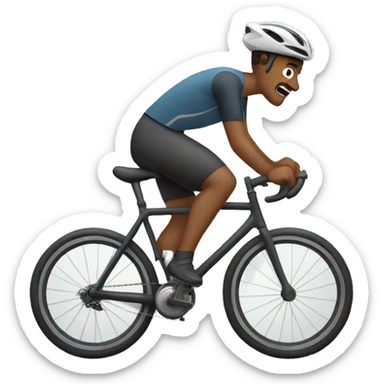 man cycling  sticker
