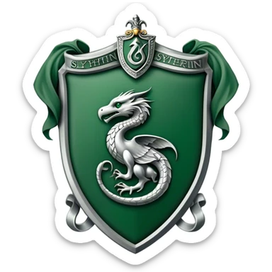 slytherin crest from Hogwarts sticker