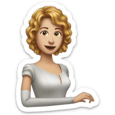 Bernadett-pianist sticker