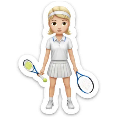 tennis girl outfit no girl only outfit sticker