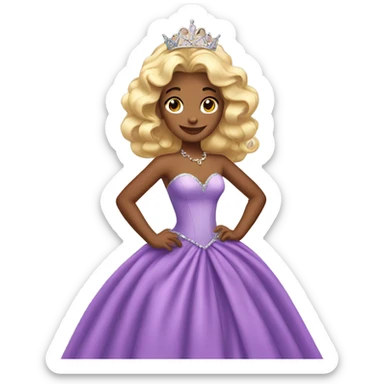 princess in a ballgown sticker