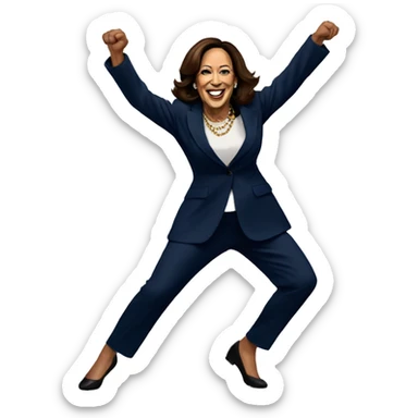 Kamala Harris dancing sticker