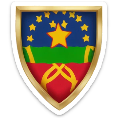 Aspa de Borgoña flag sticker