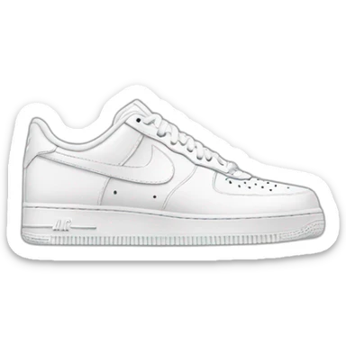 Nike air force 1 white sticker