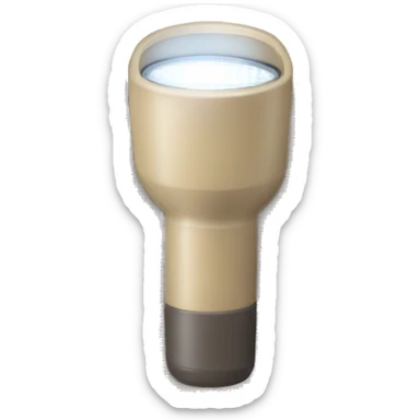 Beige flashlight  sticker