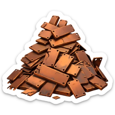 débrouillard ferraille cuivre  post apo survie loot gaming pas de personnage sticker