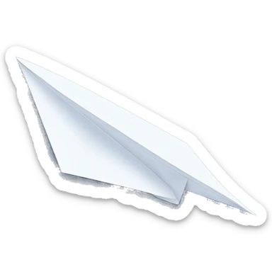 indigo paper plane sticker