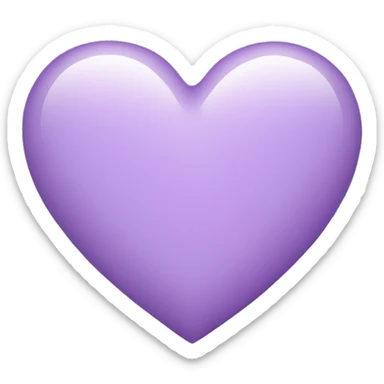 light purple heart sticker