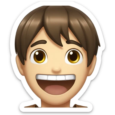 Eren who laugh sticker
