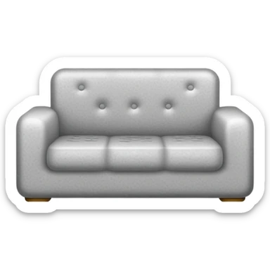 sofa foam block, realistic texture, simplified sticker