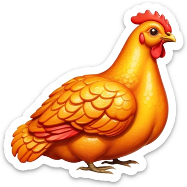 Lava chicken  sticker