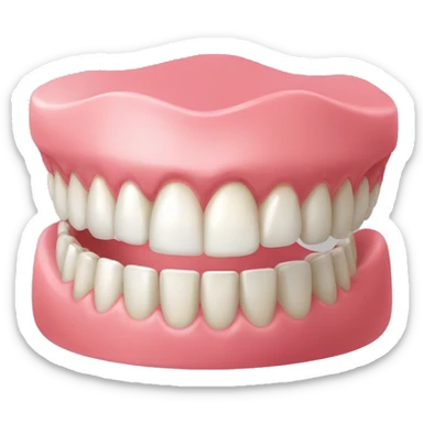 Complete denture for teeth sticker