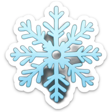 snowflakes, sun day sticker