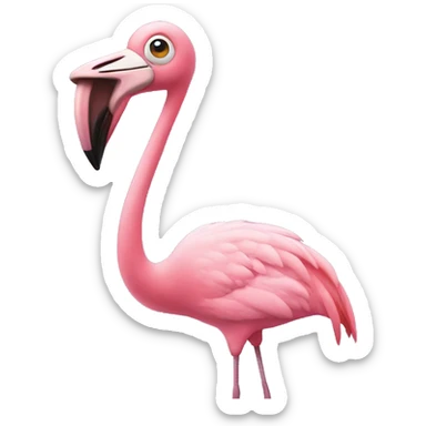 flamingo getting deported sticker