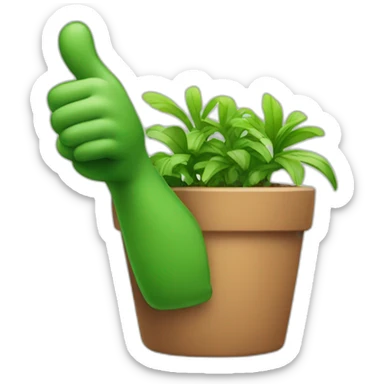 green thumb up sticker