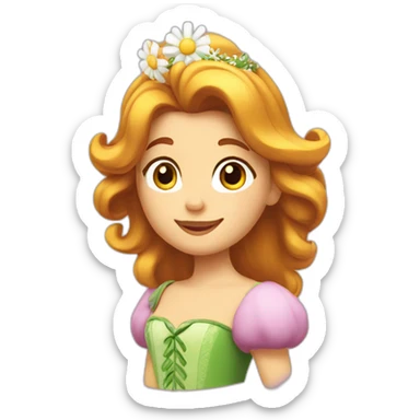 Princesse daisy sticker