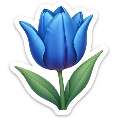Tulip blue sticker