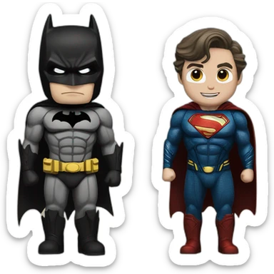 batman vs superman sticker