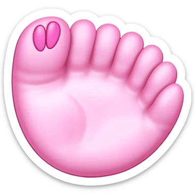 Cat toe beans with nails or claws  sticker