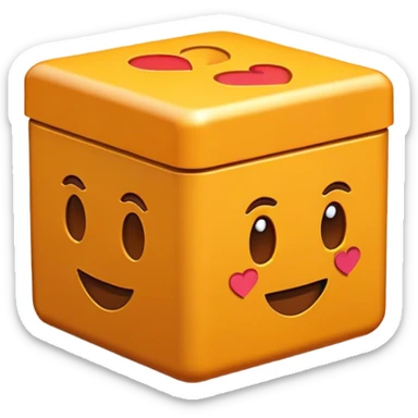 Clash of Clans aesthetic: Cinematic Playful Pixel 3D Health Box Portrait Emoji, rendered in a 3D vector-style similar to standard emojis with minimal shading and bold, simplified shapes. A compact, distinct form with signature details, softly glowing with a pixelated adventure charm. Simplified yet unmistakably iconic, highly detailed and consistent, glowing with a soft radiance and high shine. Stylized with a touch of classic pixel-art charm and a soft glowing outline, capturing the essence of a beloved gaming relic with a friendly, playful manner! sticker