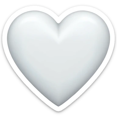 white heart sticker