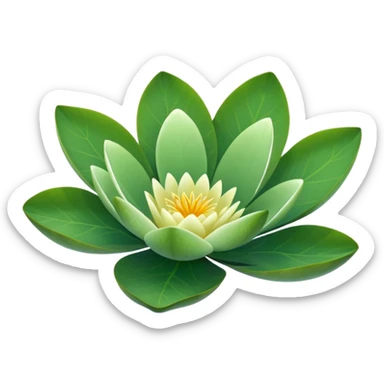 Water lily leaf (no flowers leaf only) sticker