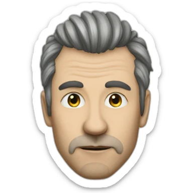 Mikhail Gorschok from "Korol and Schut" punk band sticker