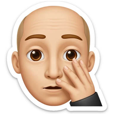 Two fingers in the nose sticker