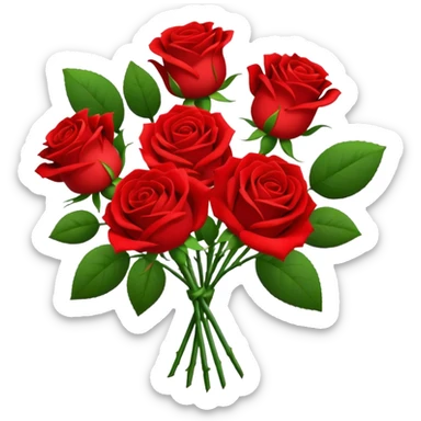 Bouquet of roses sticker