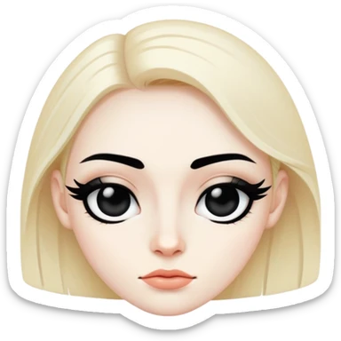 dead cool face sticker