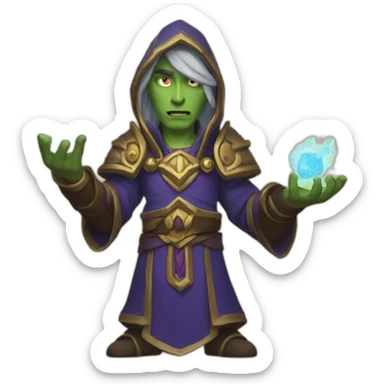 Warcraft priestcasting spell sticker
