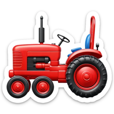 plastic toy  tractor sticker