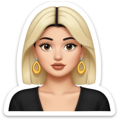 kylie jenner with earrings sticker