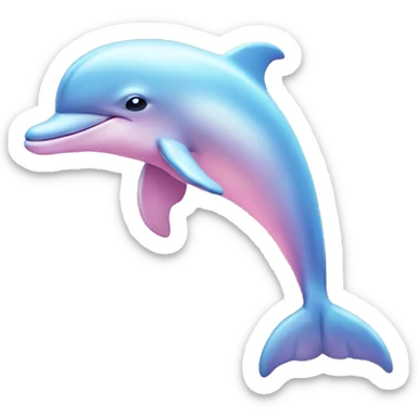 Pastel-pink-colors-dolphin sticker