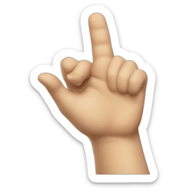 winston churchill hand pointing right sticker