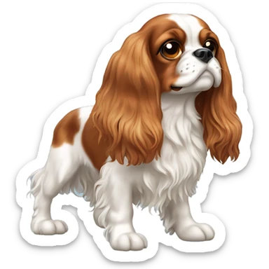 Cavalier King Charles Spaniel breed dog sticker