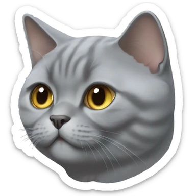 Greg British shorthair cat sticker