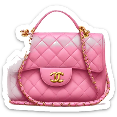 pink Classic Chanel purse ￼ sticker