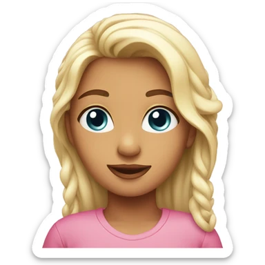 pretty heart girlie sticker