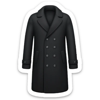 black longcoat sticker