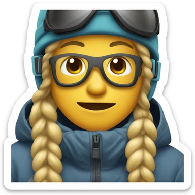 snowboard vibe sticker