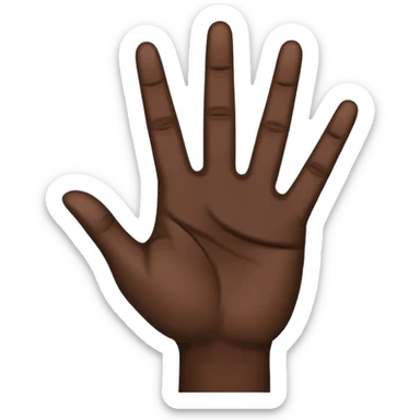 Yvl handsign emoji black hand  sticker