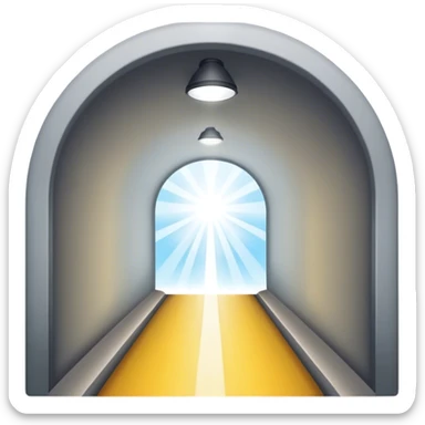 Light at the end of the tunnel sticker