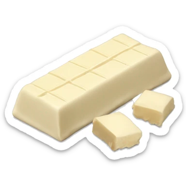 white chocolate bar  sticker
