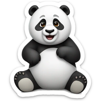 Panda chilling sticker