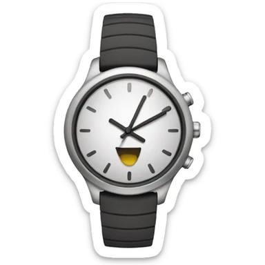an emji showing a watch vibrating sticker