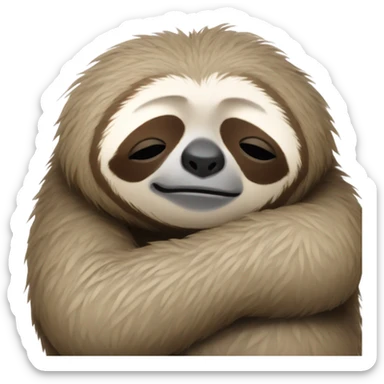 Sleepy sloth  sticker