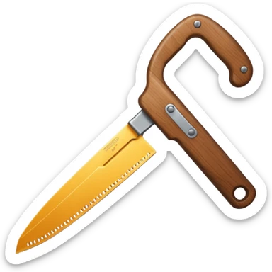 säge mit griff sticker