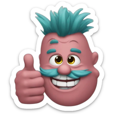 trolls thumbs up sticker