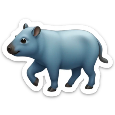 Tapir-blue sticker